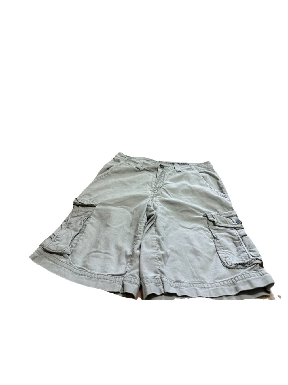 Buckle Mens Grey Athletic Fit Cargo Khaki Shorts! 32x23